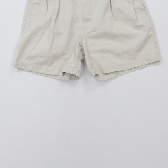 Vintage 90s Ralph Lauren Chino Shorts Beige - Picture 3 of 9